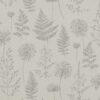black-grey botanical cotton fabric from iLiv