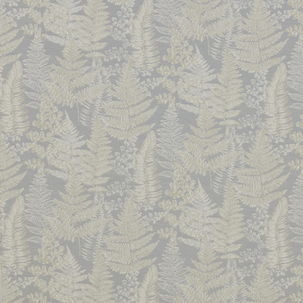 Woodland Walk Fabric - Denim by blue botanical jacquard fabric from iLiv