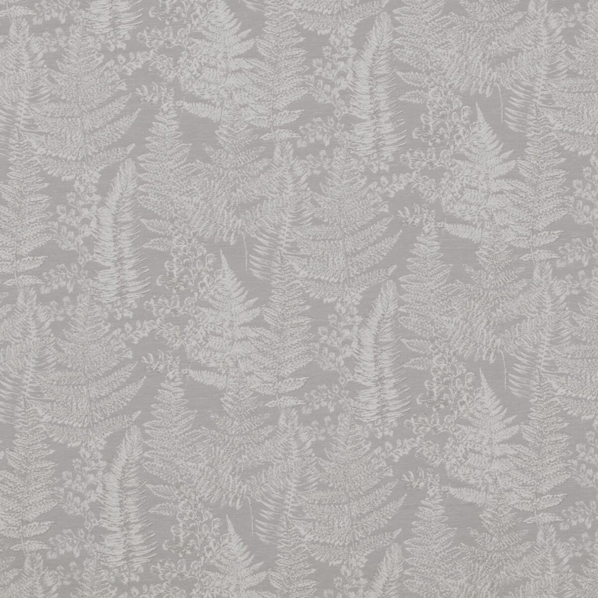 Woodland Walk Fabric - Dove by black-grey botanical jacquard fabric from iLiv