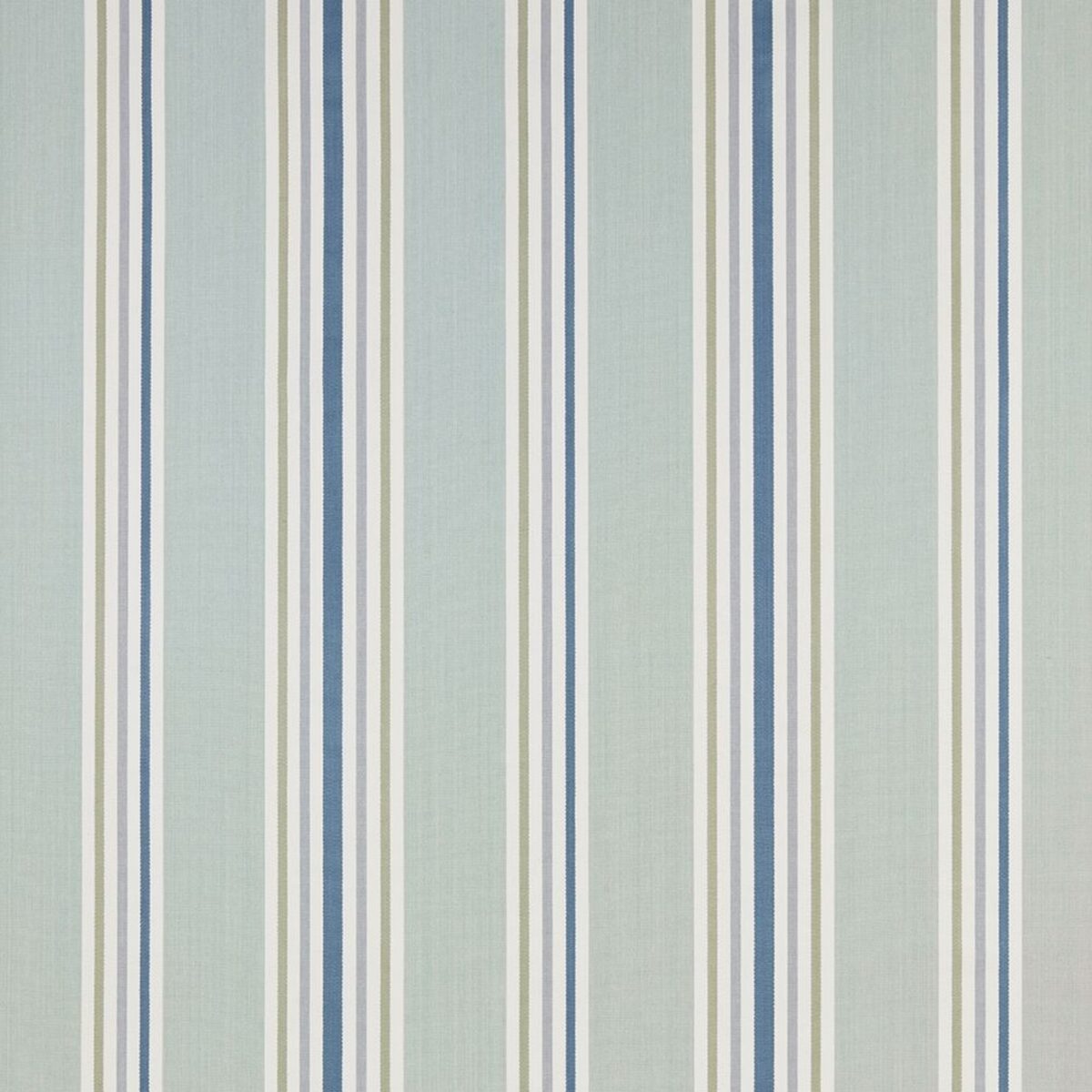 Maine Fabric - Aqua by blue striped woven fabric from iLiv