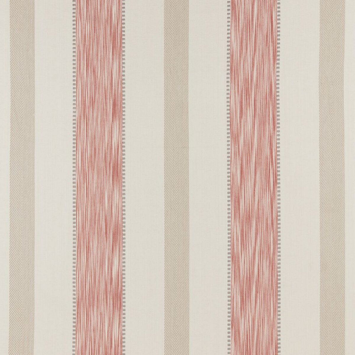 Portland Fabric - Raspberry by red striped woven fabric from iLiv