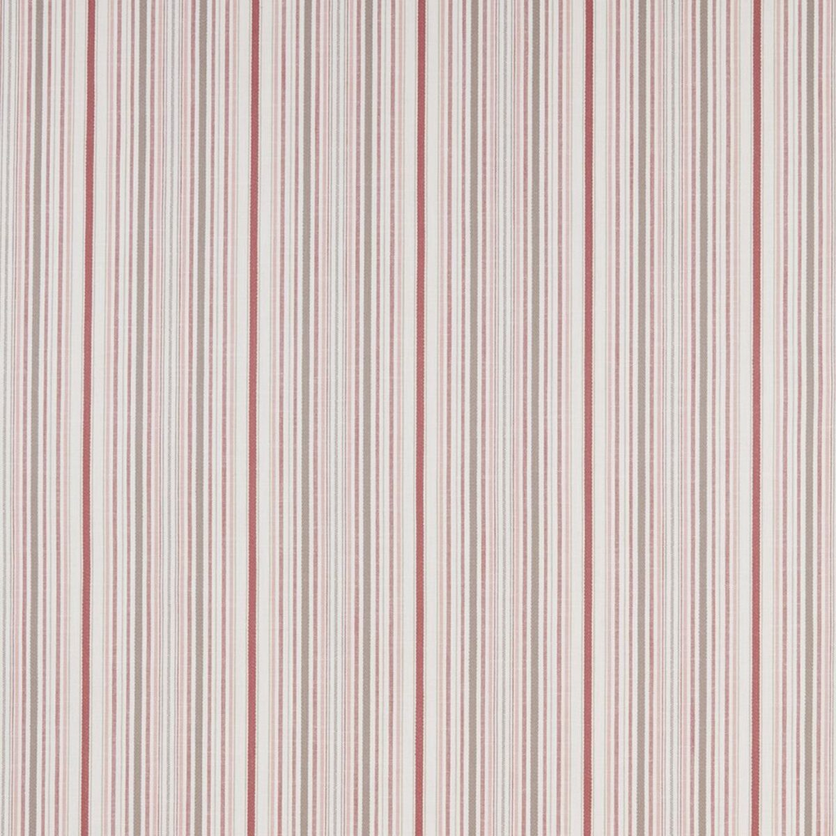 Somerville Fabric - Raspberry by red striped woven fabric from iLiv