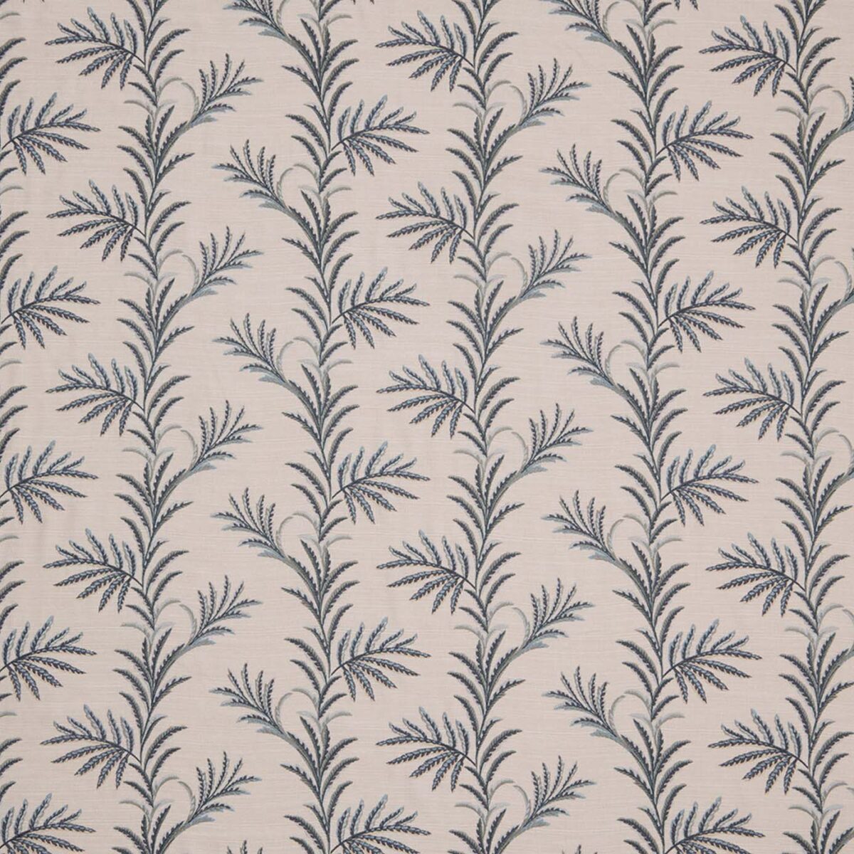 blue botanical embroideried fabric from iLiv