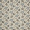 blue botanical embroideried fabric from iLiv