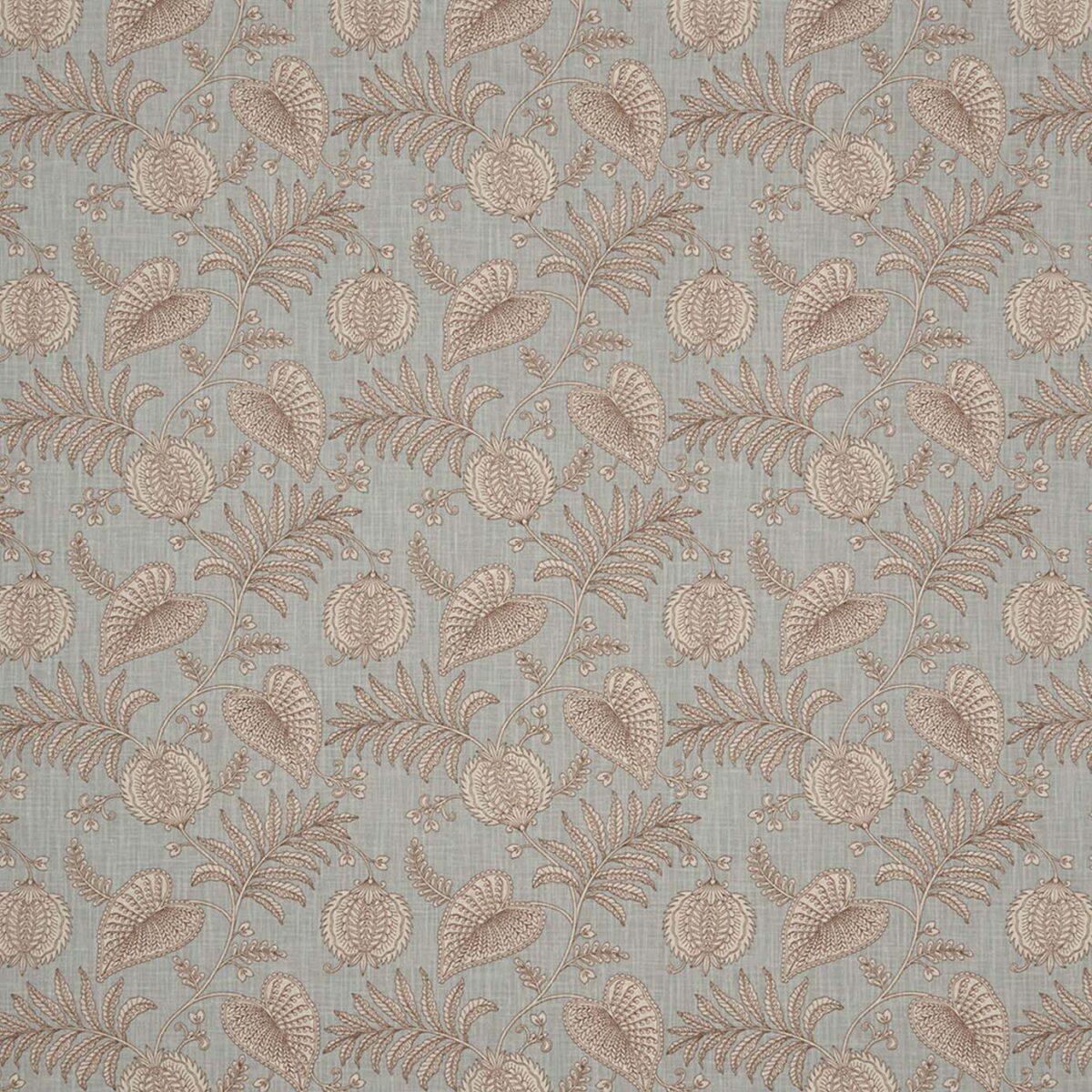 blue botanical cotton fabric from iLiv