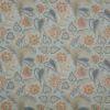 blue botanical cotton fabric from iLiv