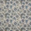 blue botanical cotton fabric from iLiv