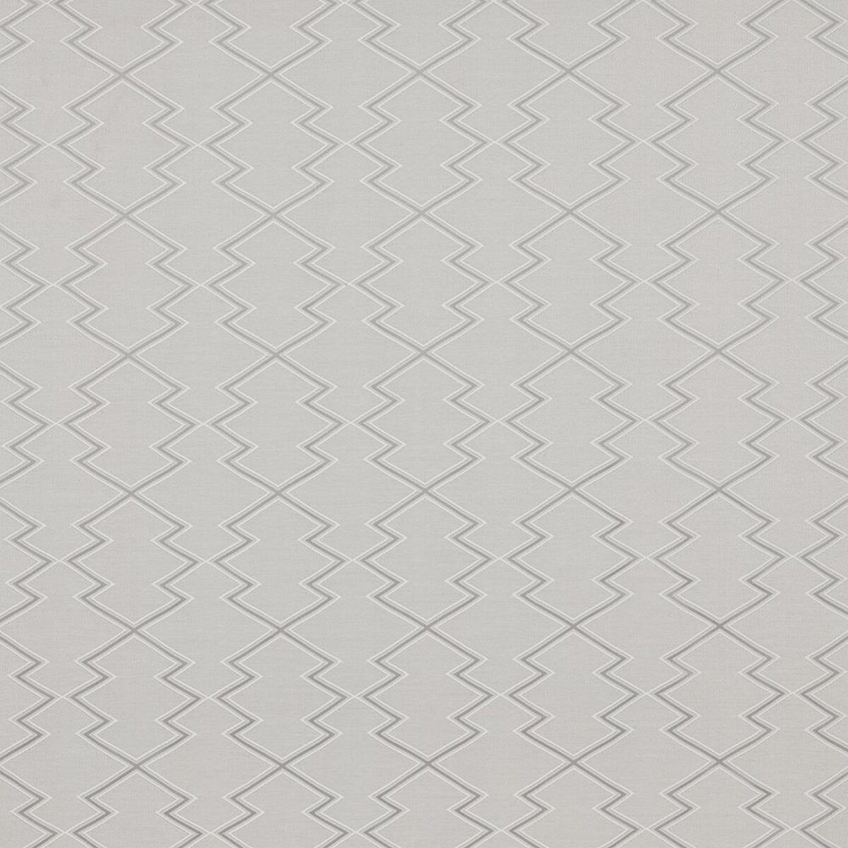Kivu Fabric - Stone by white geometric jacquard fabric from iLiv