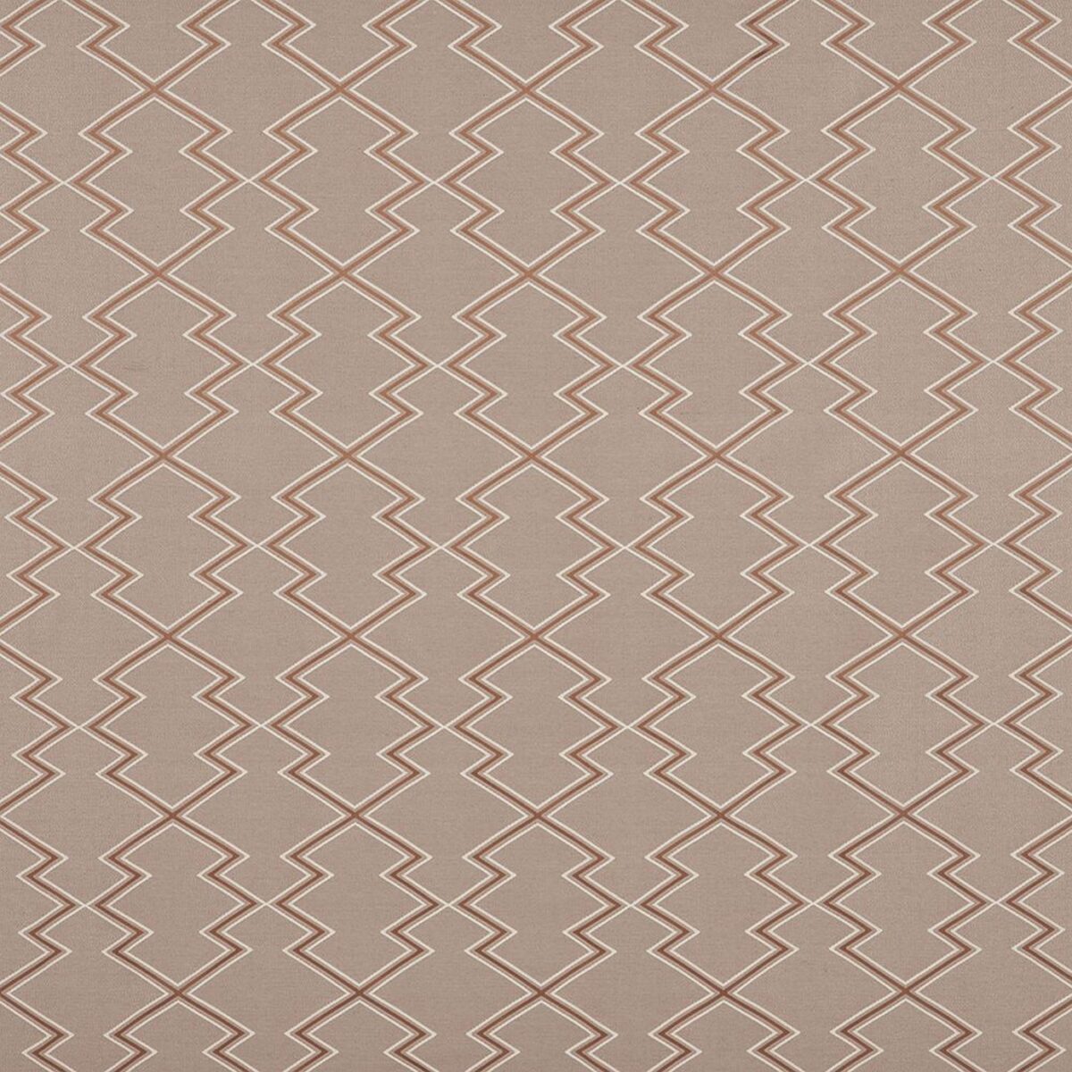 Kivu Fabric - Teak by neutral geometric jacquard fabric from iLiv