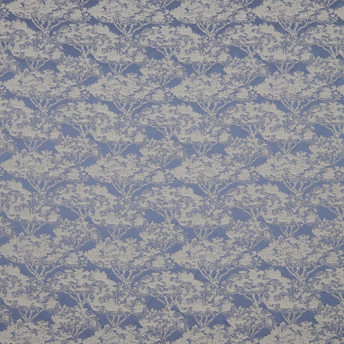 Kumo Fabric - Delft by blue botanical jacquard fabric from iLiv