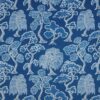 blue botanical velvet-chenille fabric from iLiv