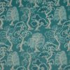 green botanical velvet-chenille fabric from iLiv