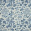 blue botanical jacquard fabric from iLiv