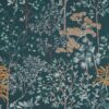 blue botanical embroideried fabric from iLiv
