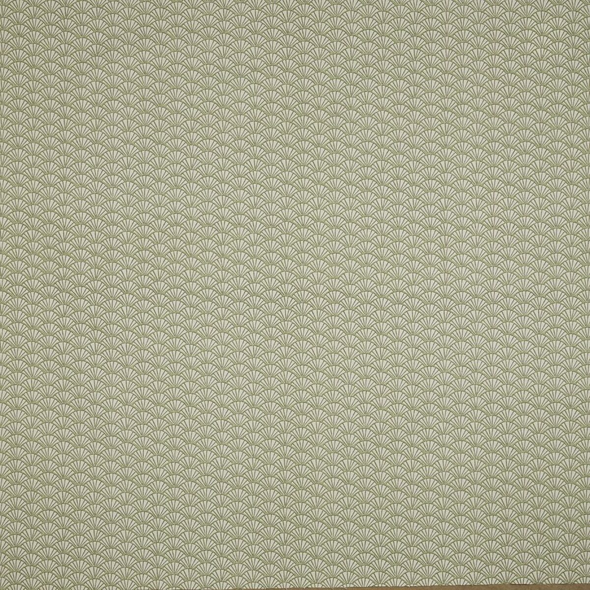 Tatami Fabric - Willow by green contemporary cotton fabric from iLiv