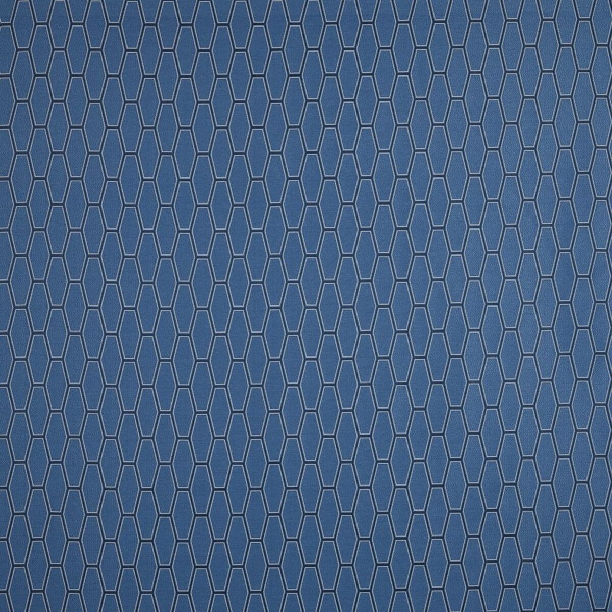 Isamu Fabric - Delft by blue geometric jacquard fabric from iLiv
