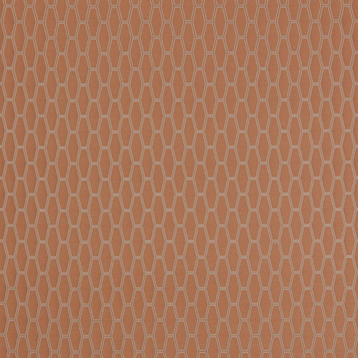 Isamu Fabric - Koi by orange geometric jacquard fabric from iLiv