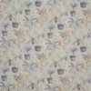 black-grey botanical cotton fabric from iLiv