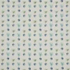 blue botanical cotton fabric from iLiv