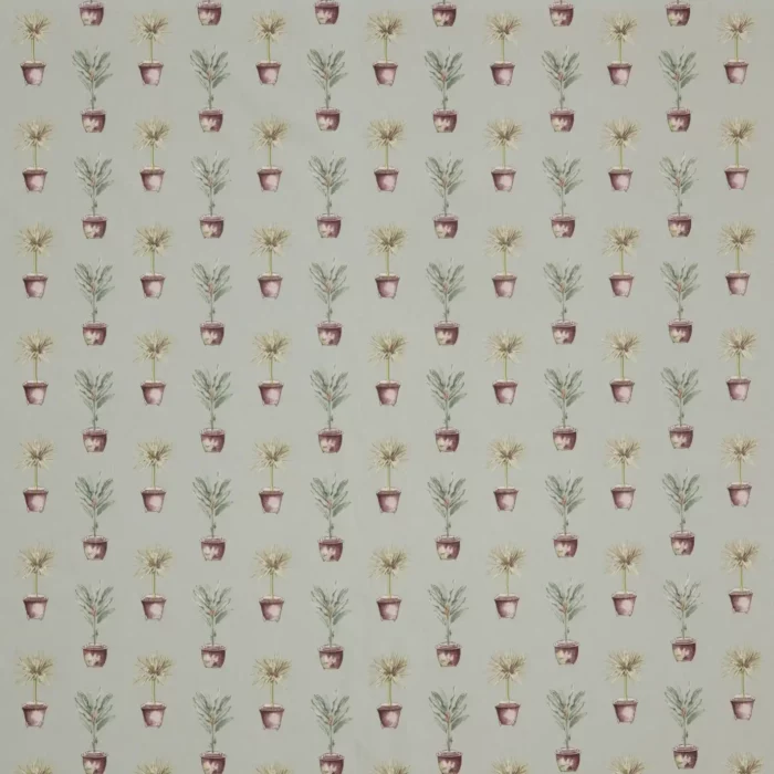 Greenhouse Pots Fabric - Mist swatch