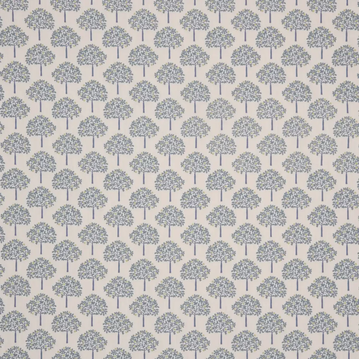 Orange Grove Fabric - Lapis by blue botanical embroideried fabric from iLiv