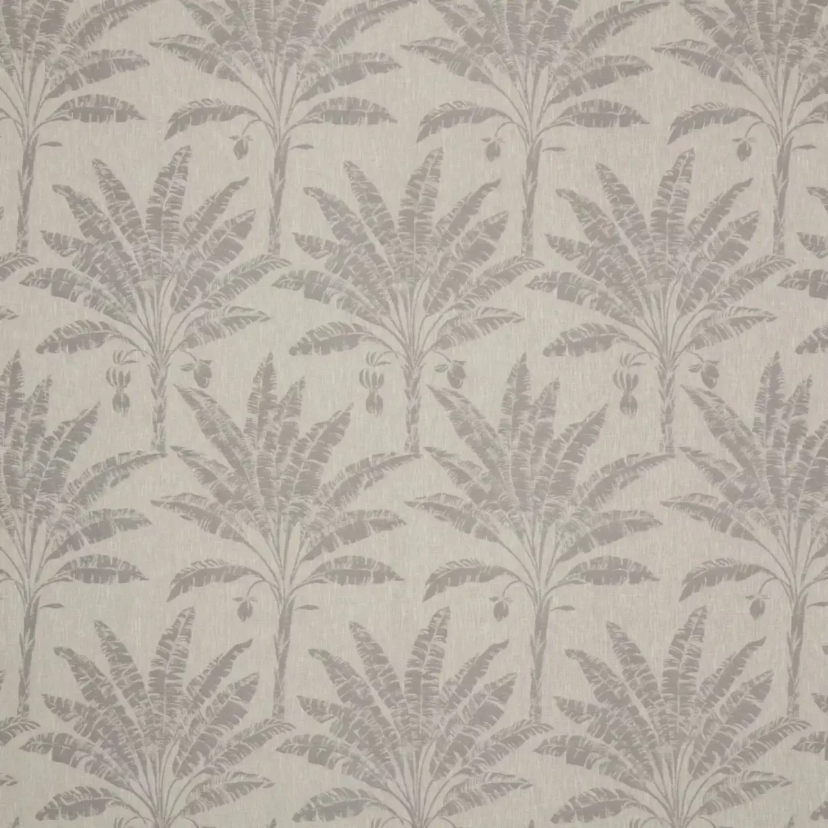 Palram Fabric - Flint by black-grey botanical jacquard fabric from iLiv