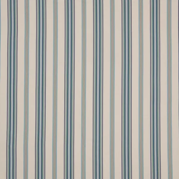 blue striped cotton fabric from iLiv