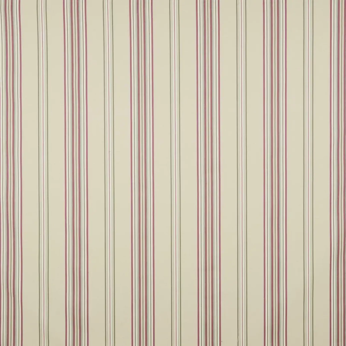 Portico Fabric - Woodrose by multicolour striped cotton fabric from iLiv