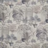 black-grey botanical cotton fabric from iLiv
