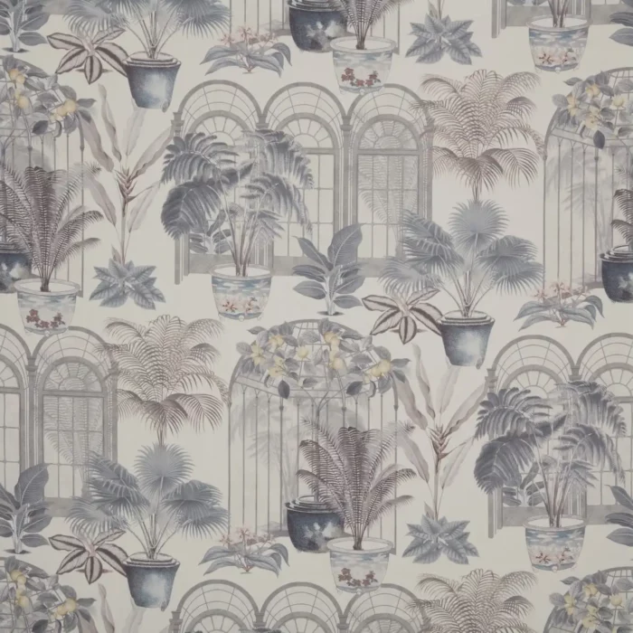 Victorian Glasshouse Fabric - Putty swatch