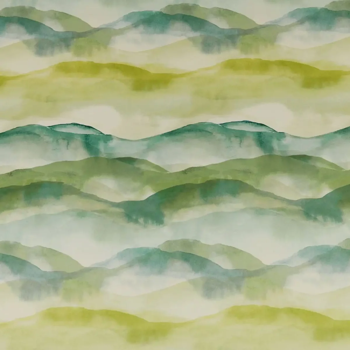 Landscape Fabric - Citrus by green misc velvet-chenille fabric from iLiv