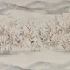 black-grey botanical printed fabric from iLiv