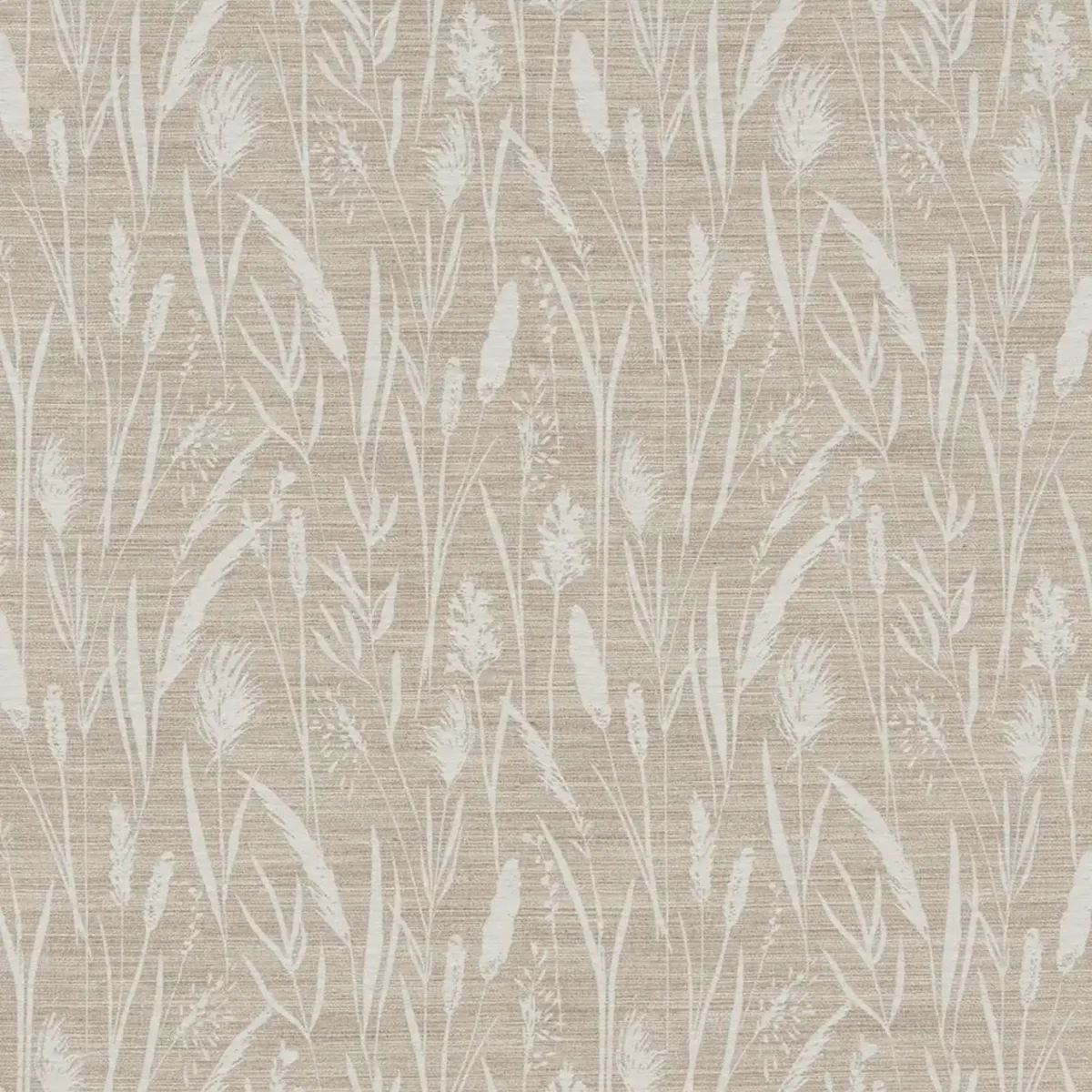 Sea Grasses Fabric - Barley by neutral botanical jacquard fabric from iLiv