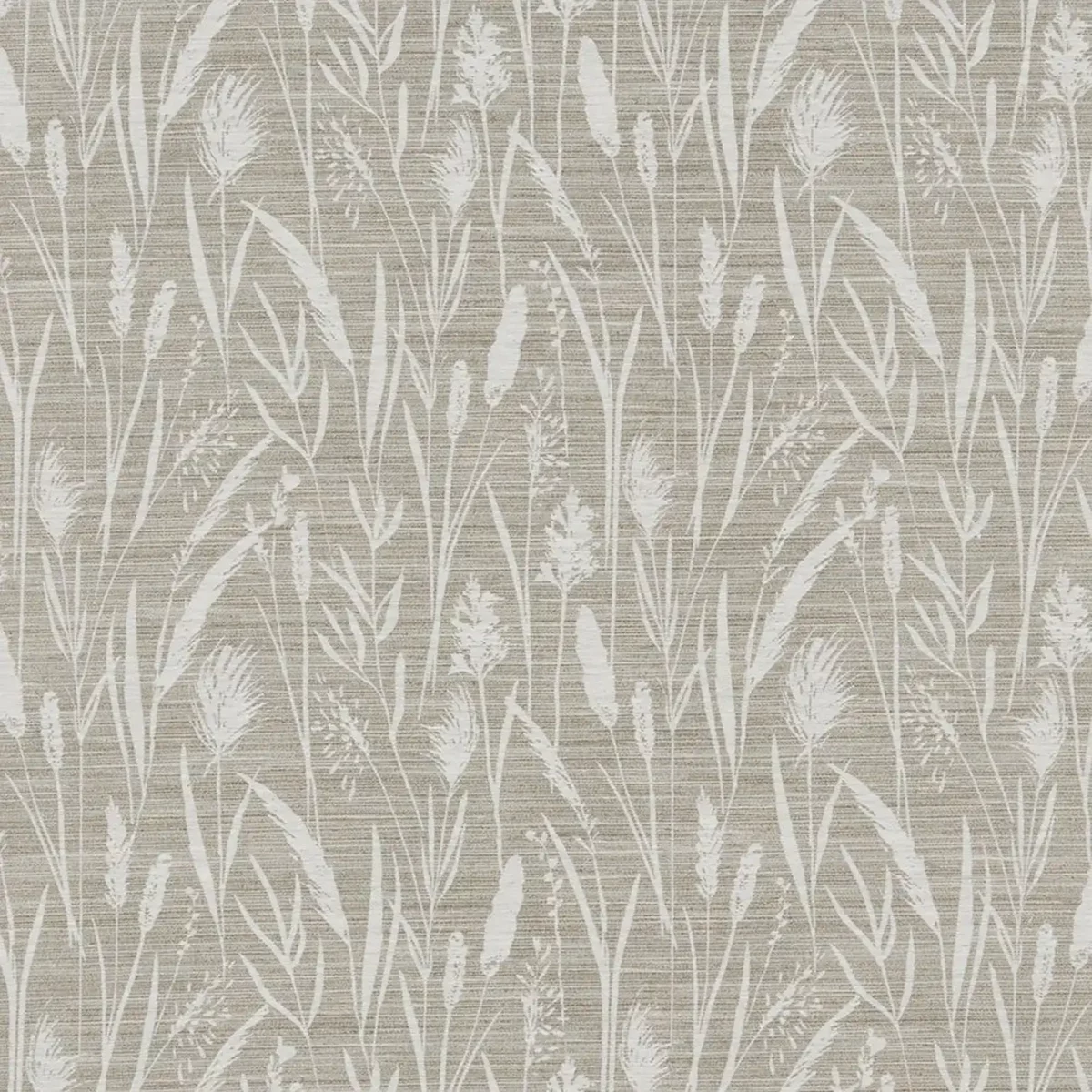 Sea Grasses Fabric - Hemp by neutral botanical jacquard fabric from iLiv