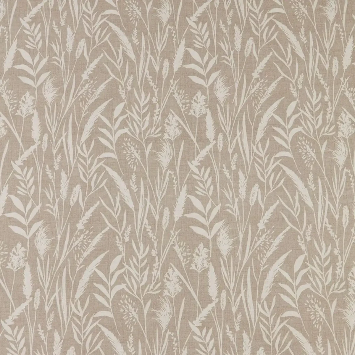 Wild Grasses Fabric - Linen by neutral botanical printed fabric from iLiv