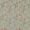 green botanical embroideried fabric from iLiv