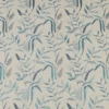 blue botanical embroideried fabric from iLiv