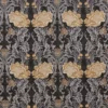 black-grey botanical cotton fabric from iLiv
