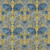 blue botanical cotton fabric from iLiv