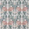 pink botanical cotton fabric from iLiv
