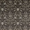 black-grey botanical velvet-chenille fabric from iLiv