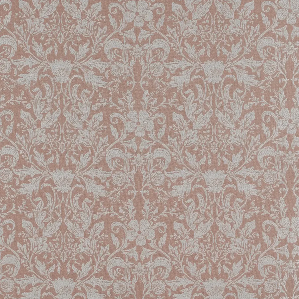 pink botanical jacquard fabric from iLiv