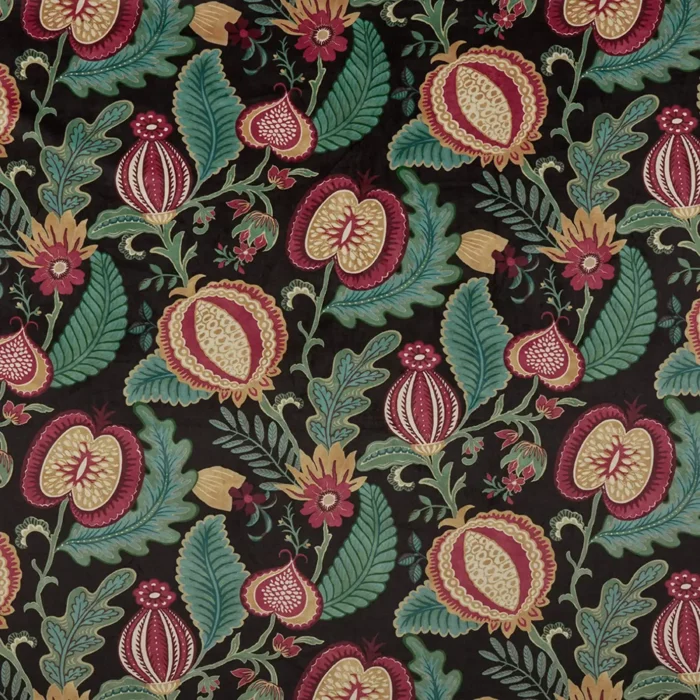Cantaloupe Fabric - Ebony swatch