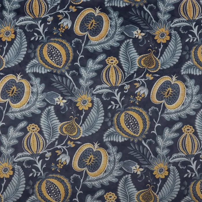 Cantaloupe Fabric - Navy swatch