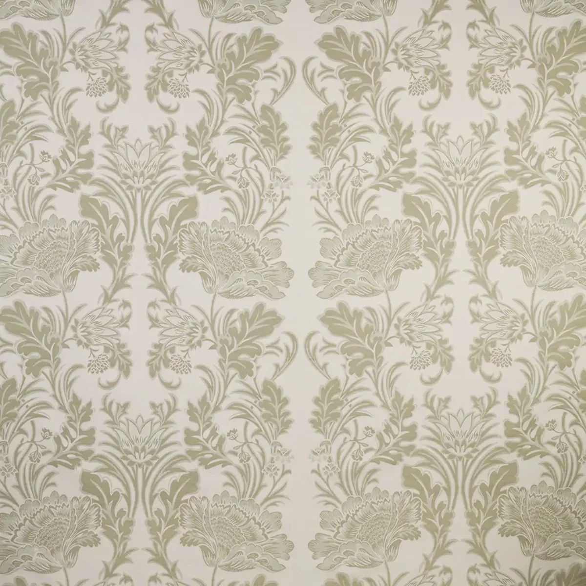 green botanical jacquard fabric from iLiv
