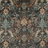 black-grey botanical velvet-chenille fabric from iLiv