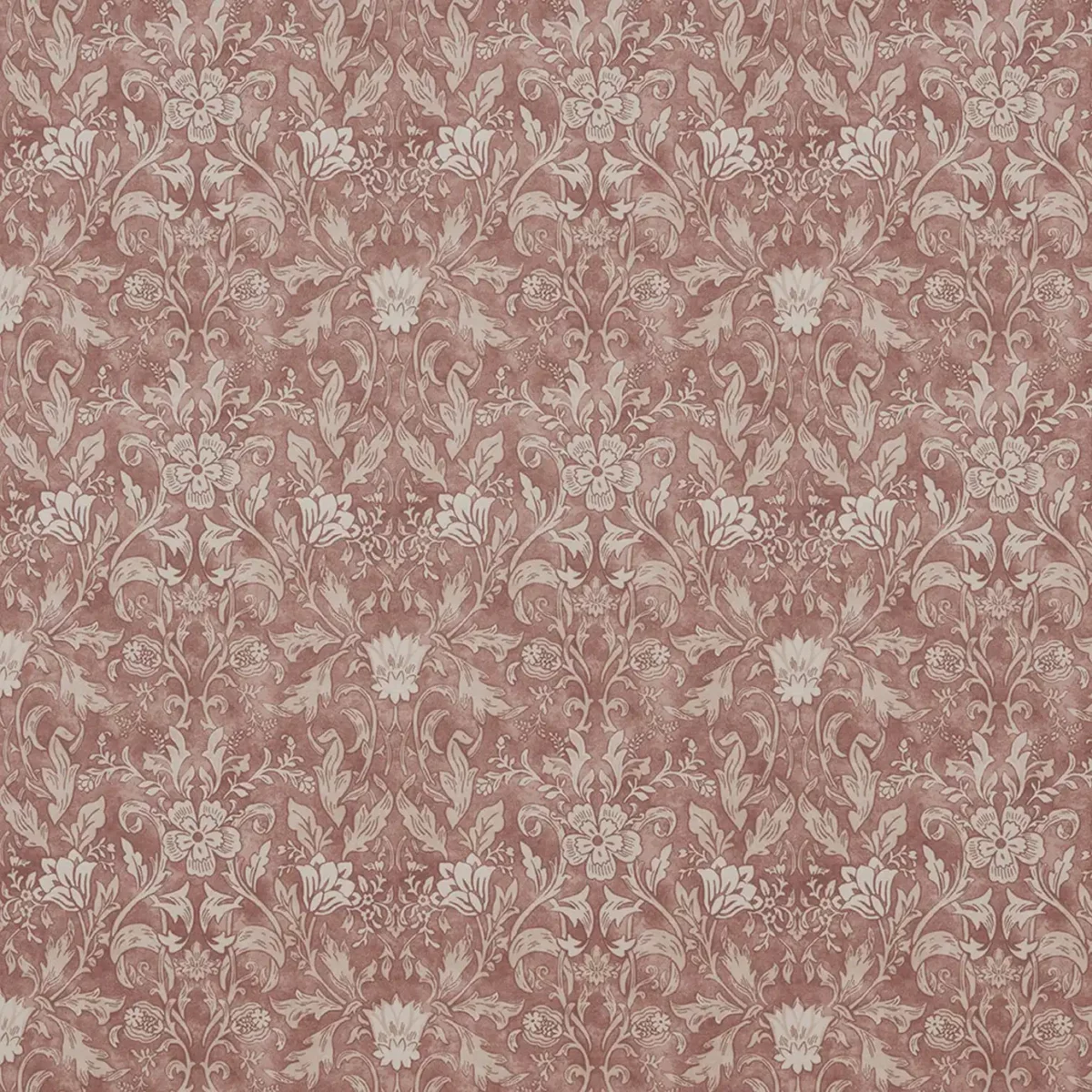 Rococo Fabric - Rosemist by pink botanical cotton fabric from iLiv