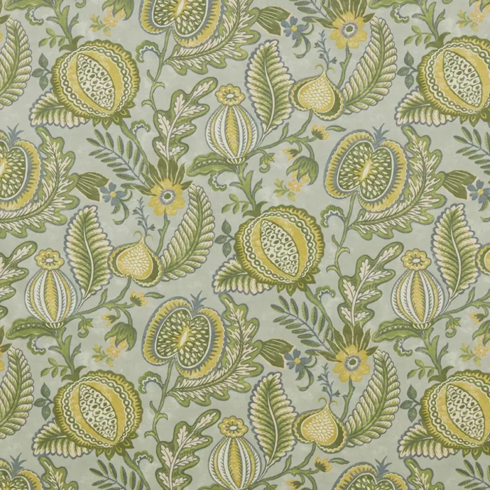 Winter Fruits Fabric - Sage swatch