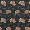 black-grey botanical cotton fabric from iLiv