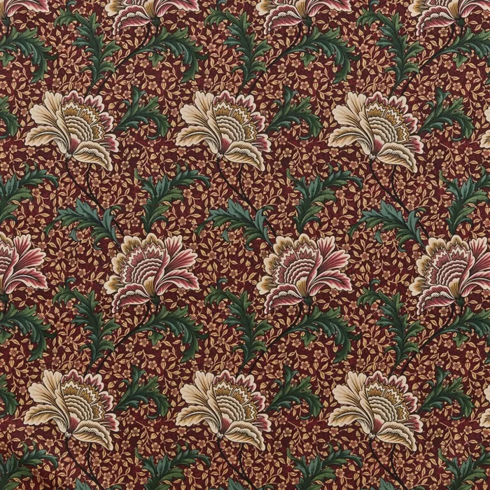 Winter Garden Fabric - Garnet swatch